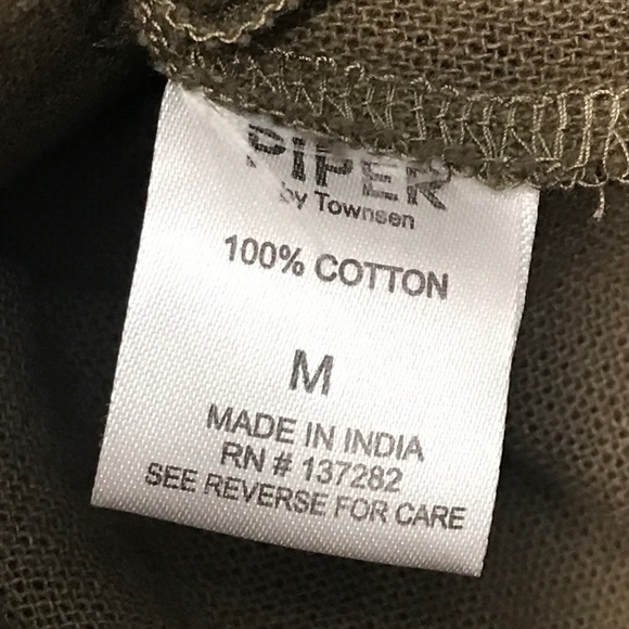 Piper By Townsen BEI OLIVE embroidered Romper M - Picture 11 of 12